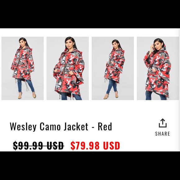 Red camo jacket - Picture 2 of 2